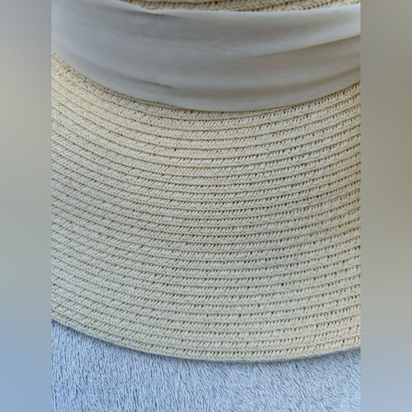 New Kelly & Katie Oversized Cottagecore Floppy Hat Bow Elegant Straw Sun Hat - Picture 5 of 9